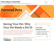 Tablet Screenshot of favoredpets.com